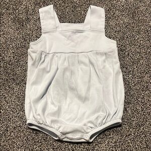 The Beaufort Bonnet Company Light Gray Baby Romper